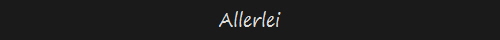 Allerlei